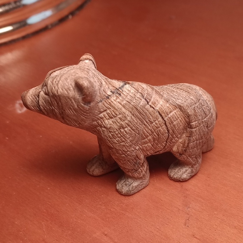 Carved Stone Bear